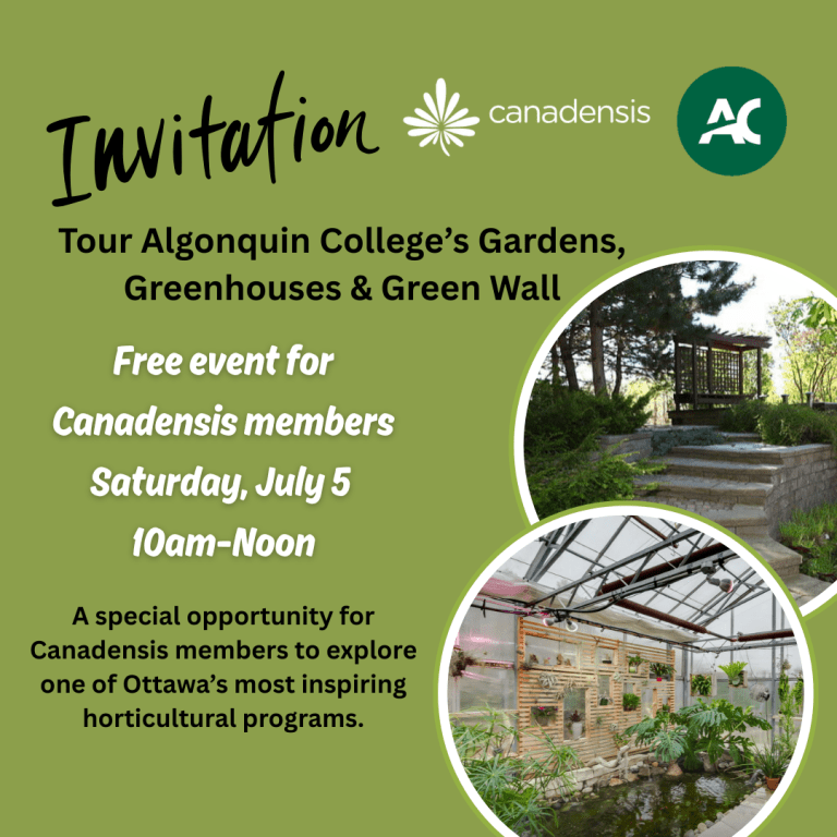 Explore Algonquin’s Horticulture Program with Free Tour for CBGS Members